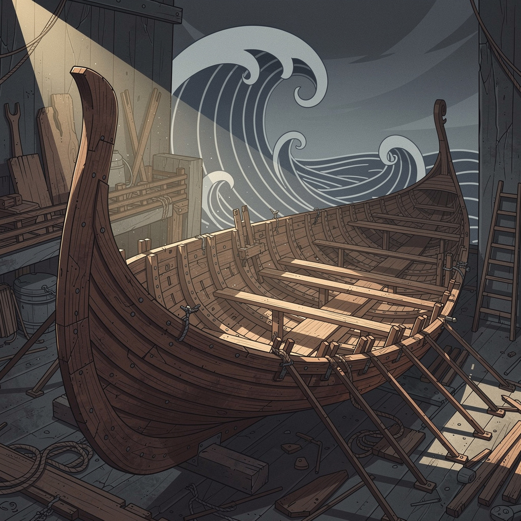 Métodos de construcción naval vikinga: el secreto de su dominio marítimo