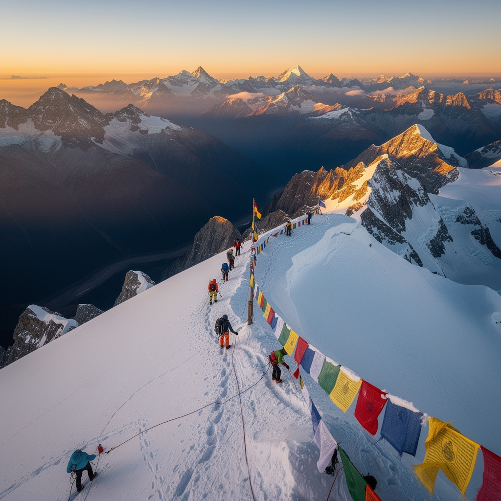 Récord histórico en el Everest: 274 alpinistas alcanzan la cumbre en un solo día por la ruta de Nepal