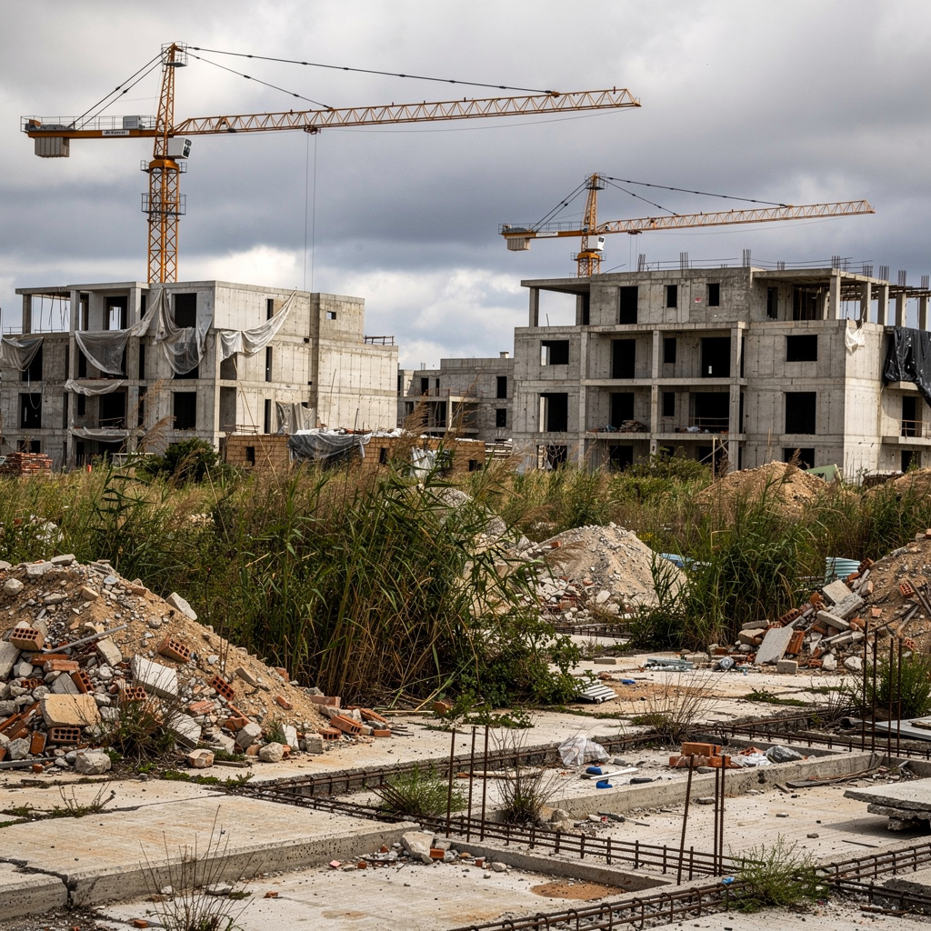 España mantiene 100.000 viviendas abandonadas a medio construir desde la crisis de 2008