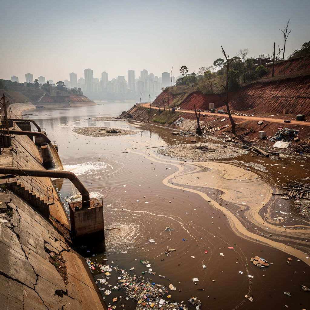Contaminación y crimen organizado amenazan el mayor embalse urbano de Brasil en São Paulo