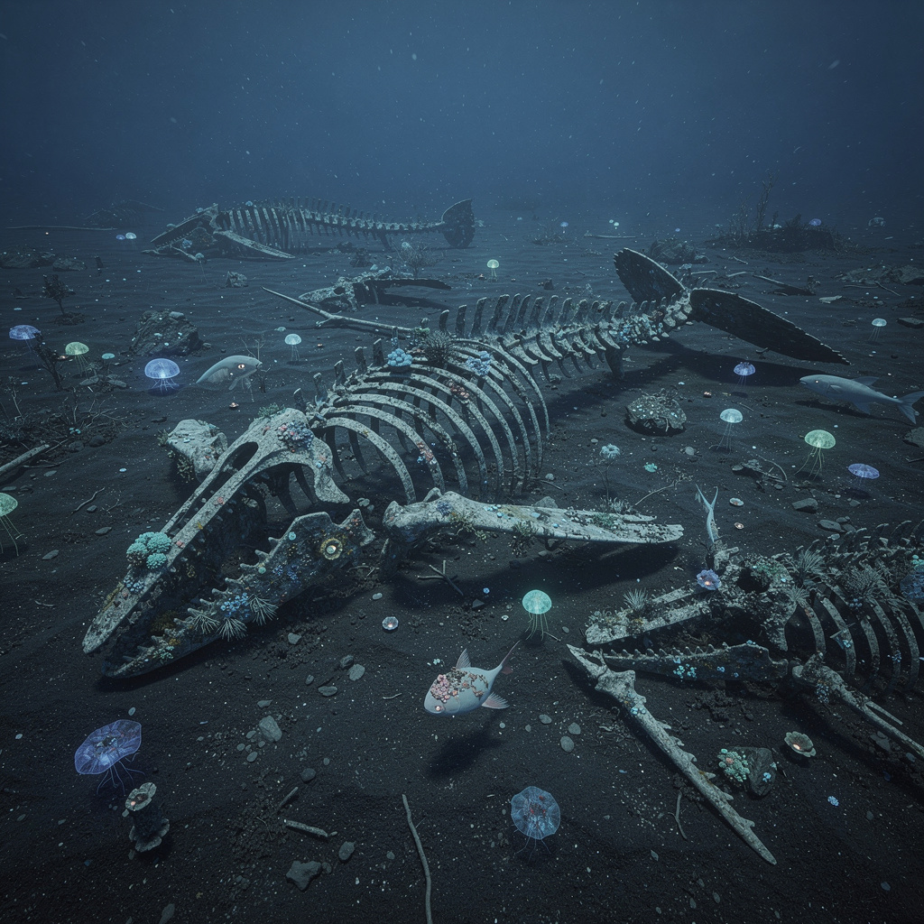 Descubren el cementerio de ballenas más profundo del mundo con millones de fósiles en el océano Índico