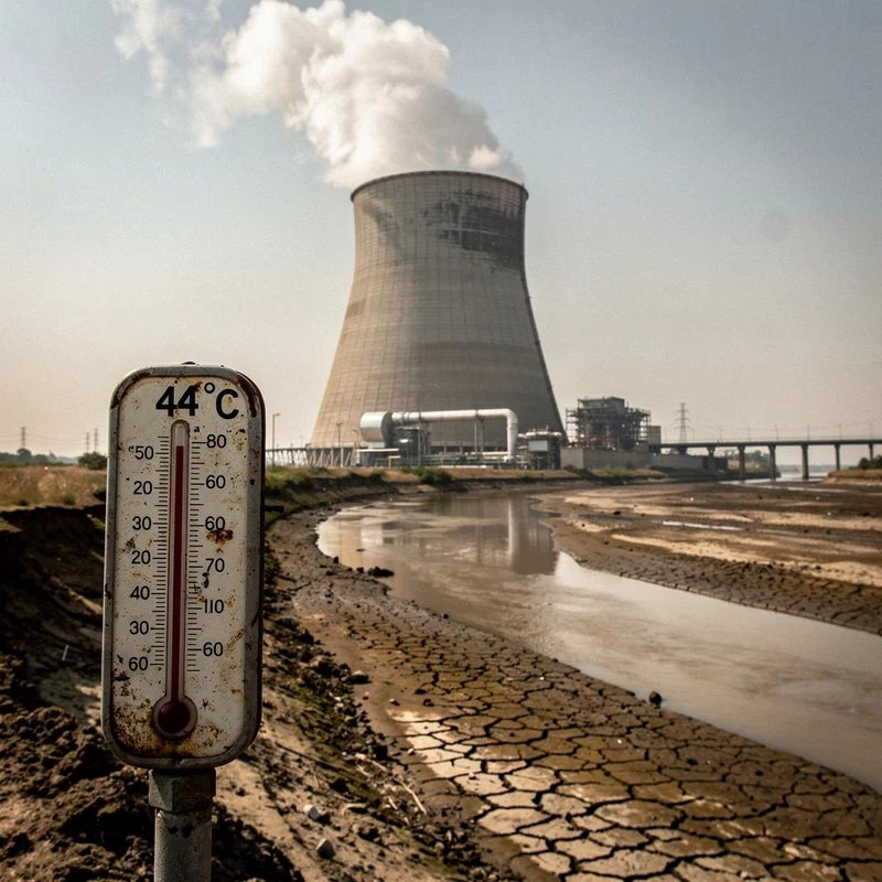 Ola de calor extremo en Europa obliga a cerrar plantas nucleares en Francia