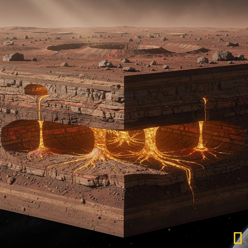 Temblores sísmicos en Marte revelan un antiguo sistema de magma similar al de la Tierra