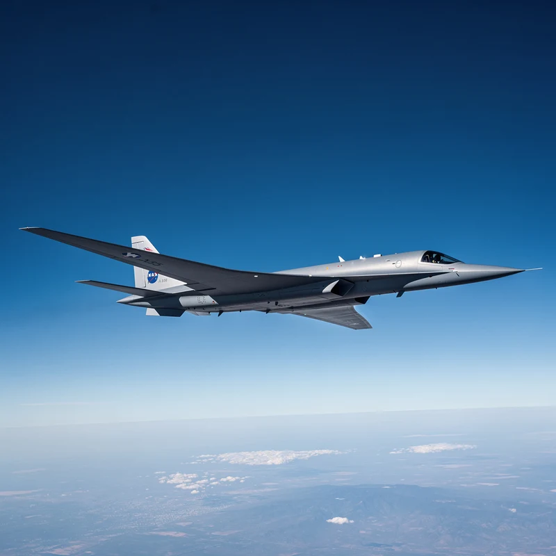 Avión supersónico X-59 de la NASA rompe la barrera del sonido por primera vez en pruebas de vuelo