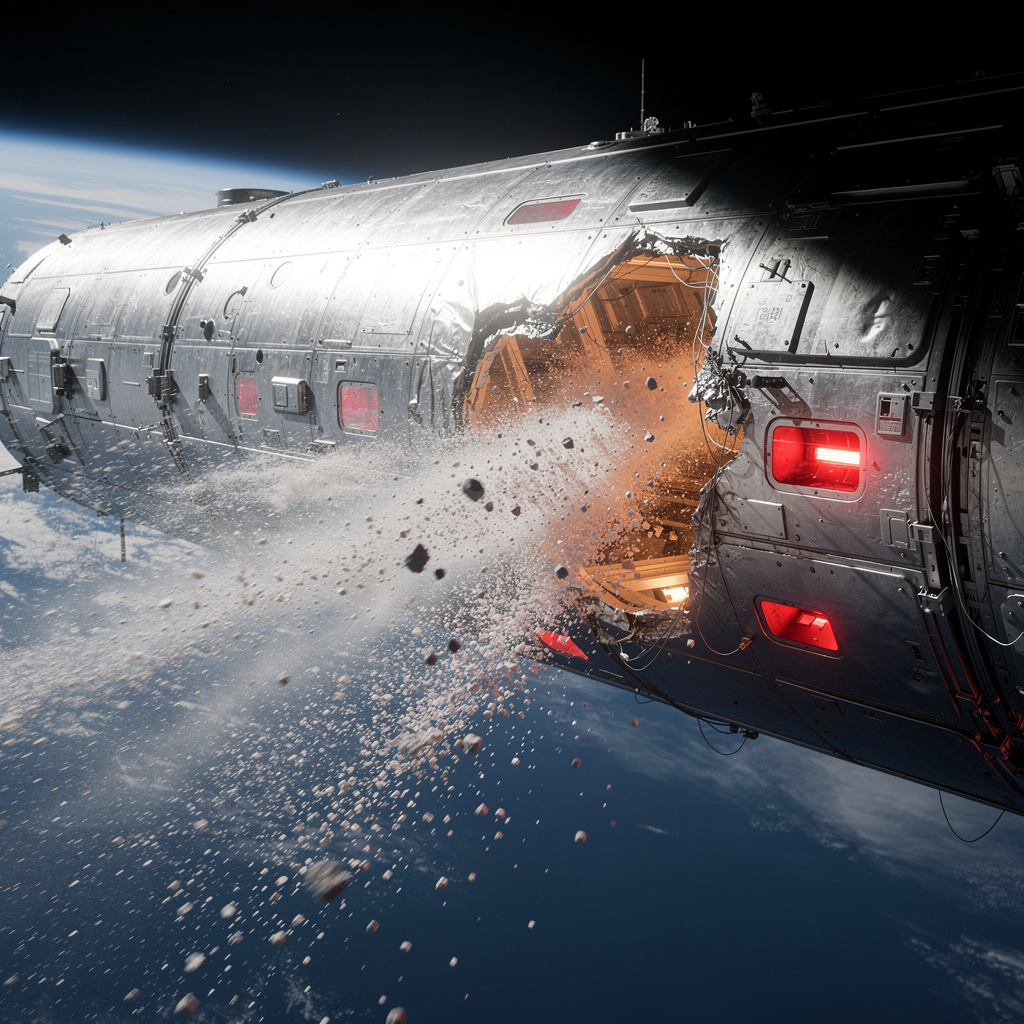 Estación Espacial Internacional sufre fuga de aire crítica que obligó a evacuar astronautas