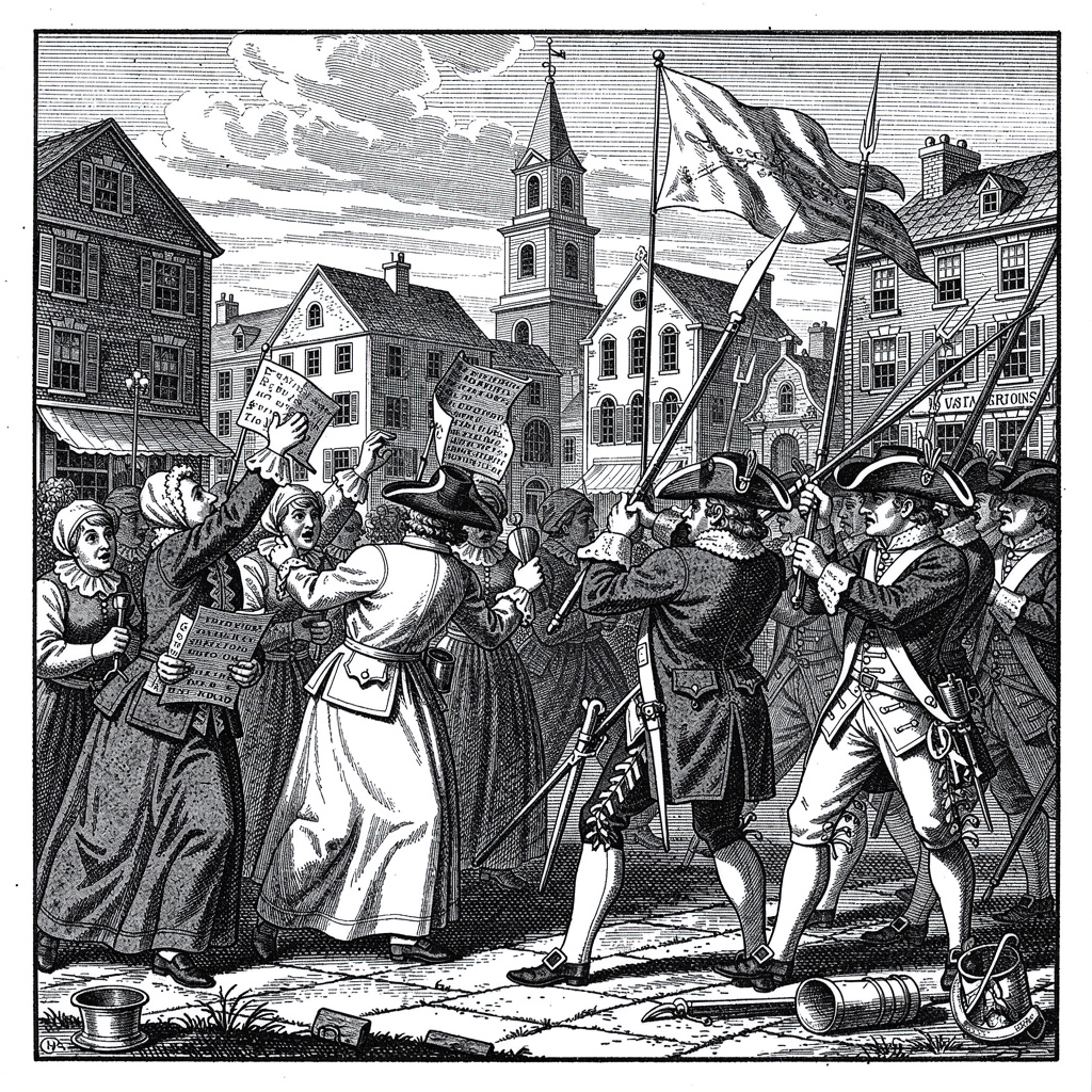 El grabado de la Masacre de Boston de 1770 que impulsó la Revolución Estadounidense