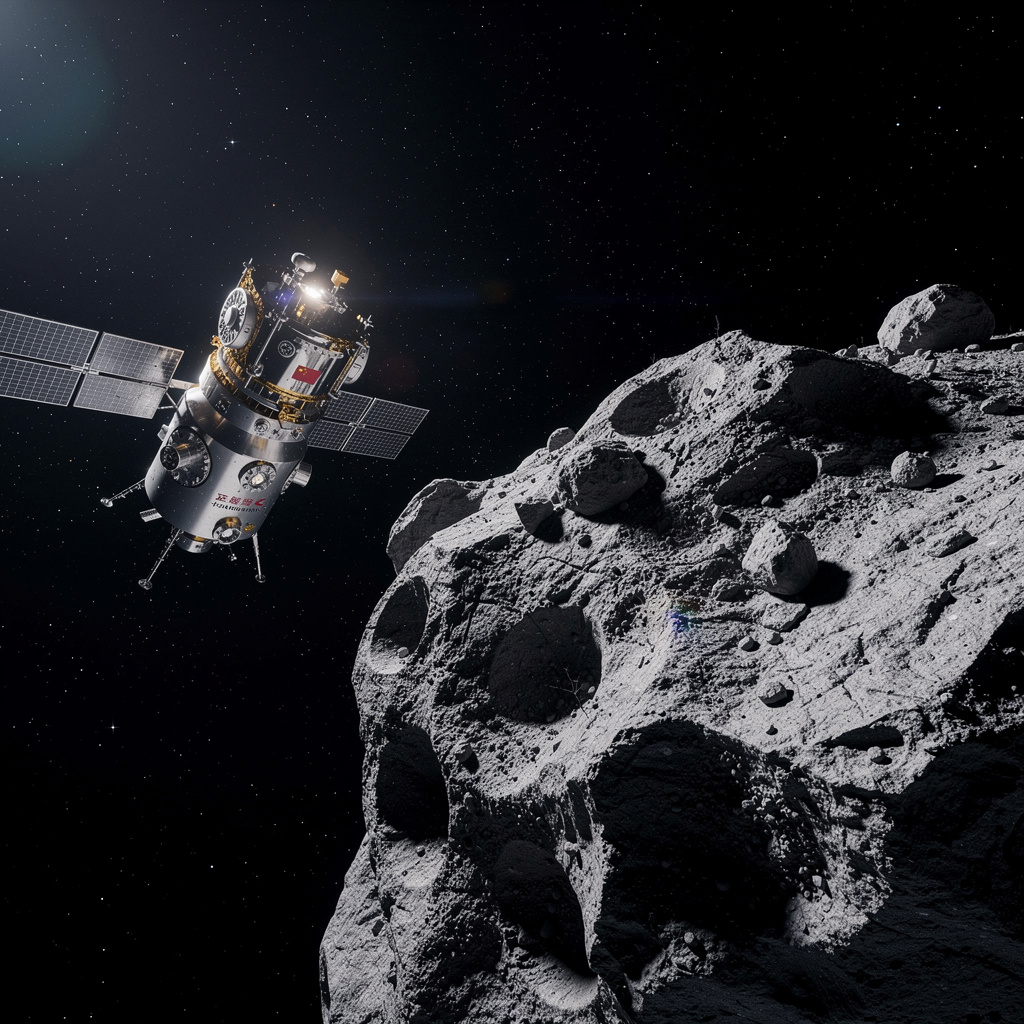 Sonda espacial china Tianwen-2 alcanza asteroide para recolectar muestras tras 400 días de viaje