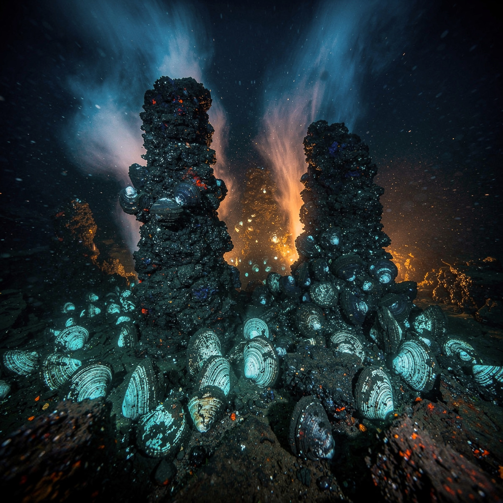 Dos tercios de especies de moluscos en chimeneas hidrotermales enfrentan extinción por minería marina
