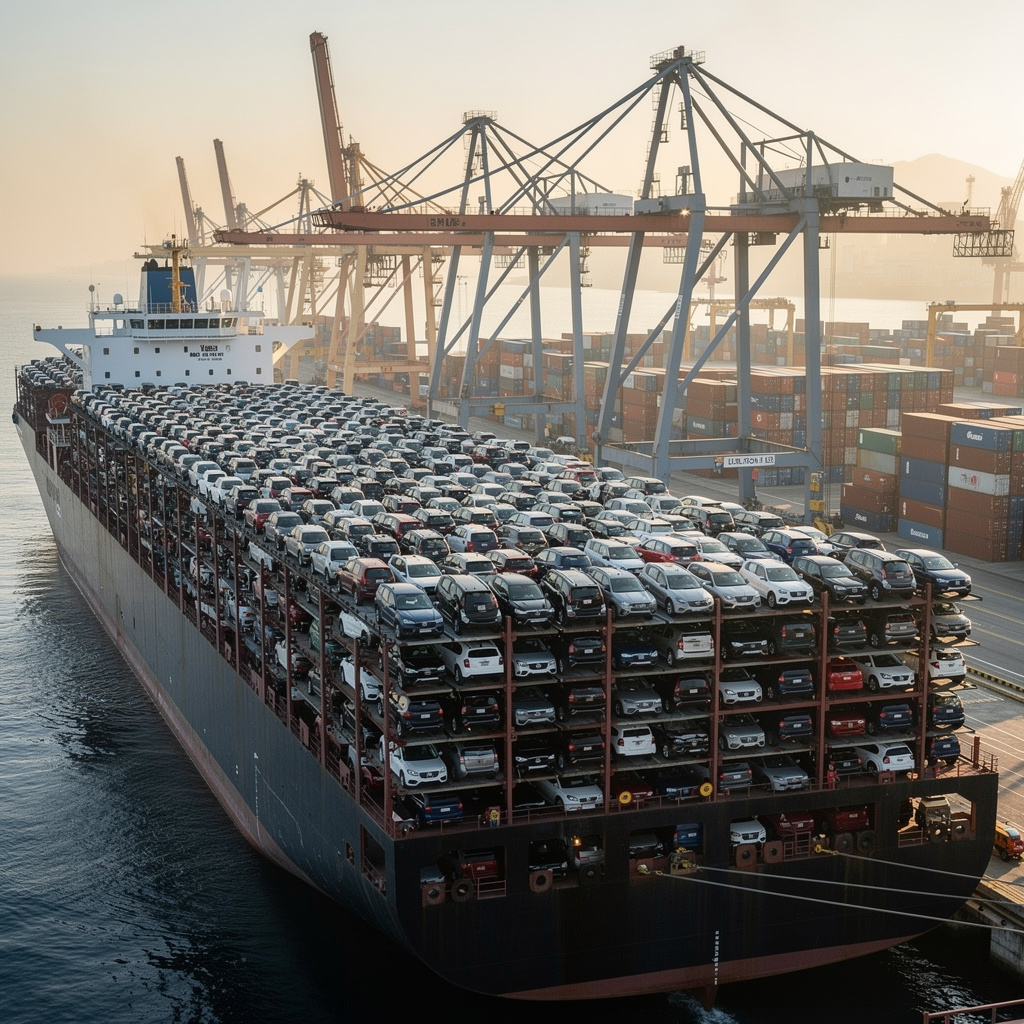 China alcanza un millón de exportaciones de automóviles mensuales por primera vez mientras su comercio global se dispara