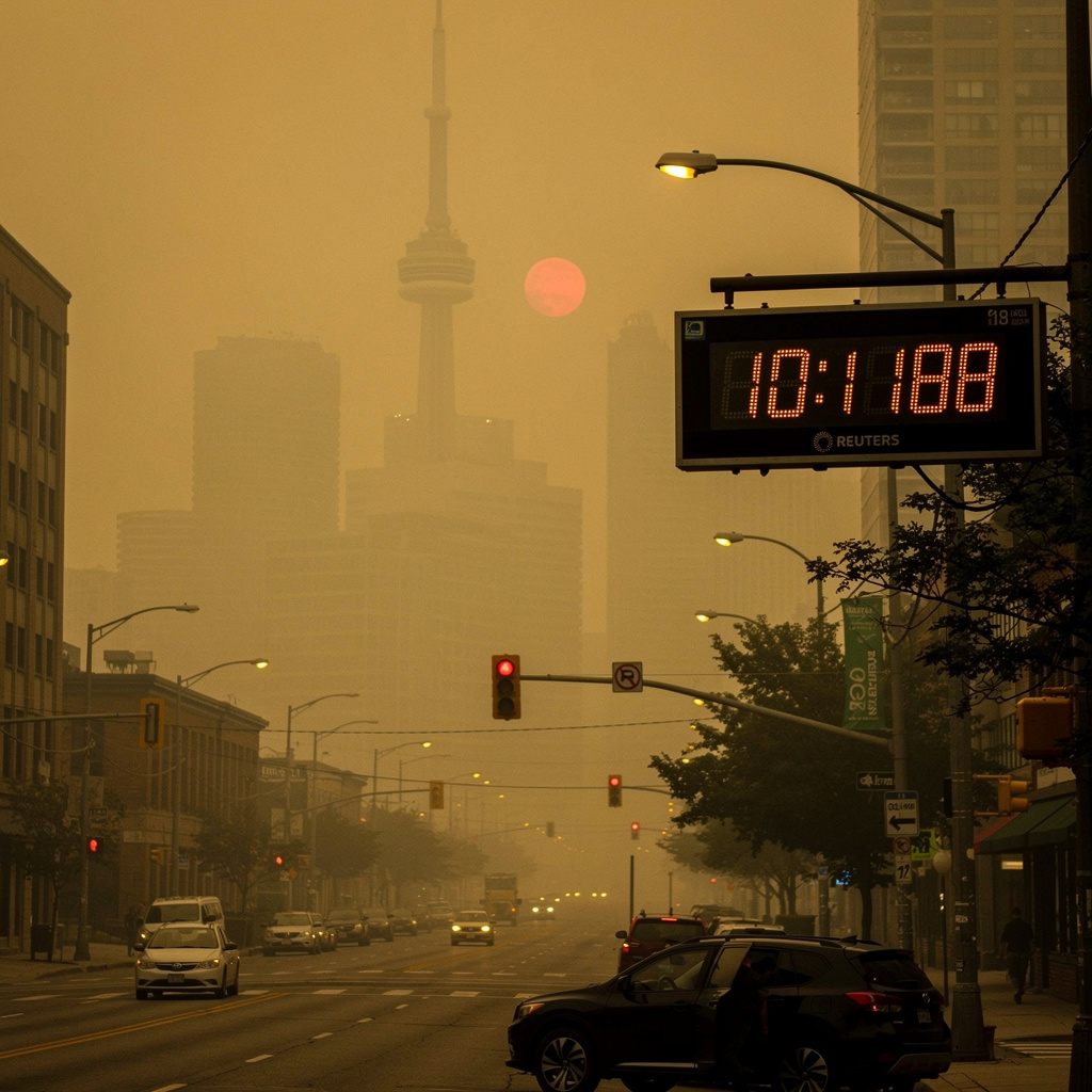 Incendios forestales en Ontario convierten a Toronto en la ciudad con peor calidad de aire del mundo