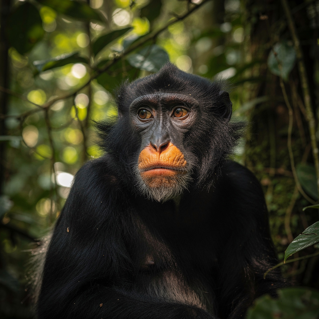 Descubren nueva especie de mono con labios naranjas en la República Democrática del Congo
